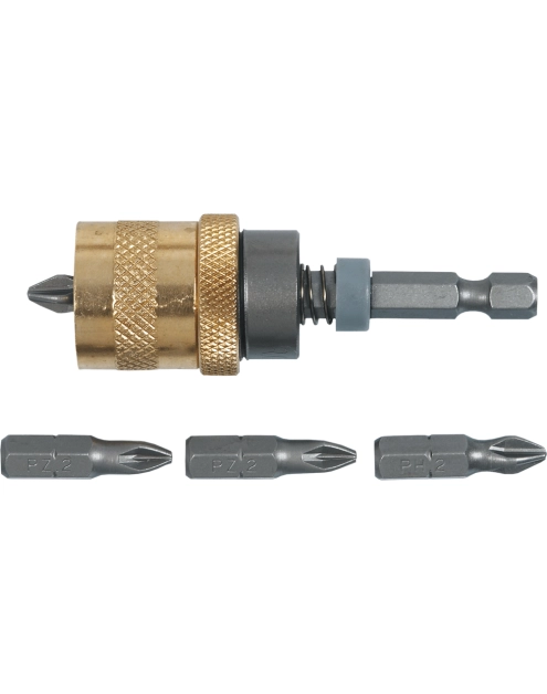 Zdjęcie: Uchwyt do końcówek, 1/4", 65 mm, zestaw 5 sztuk TOPEX