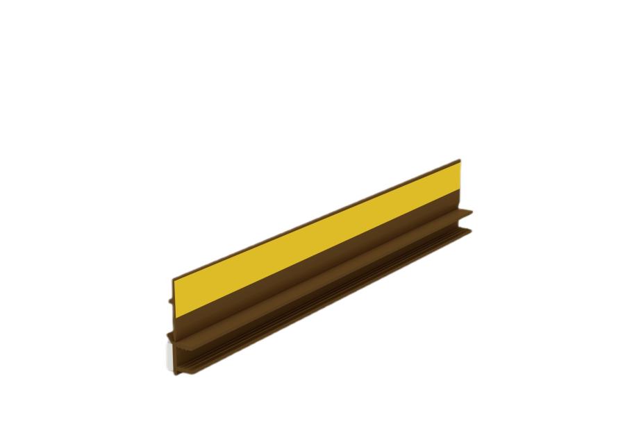 Zdjęcie: Listwa przyokienna BP12 z uszczelką 9x6 mm ciemny orzech BELLA PLAST