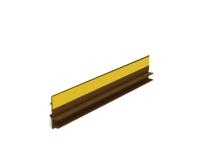 Zdjęcie: Listwa przyokienna BP12 z uszczelką 9x6 mm ciemny orzech BELLA PLAST