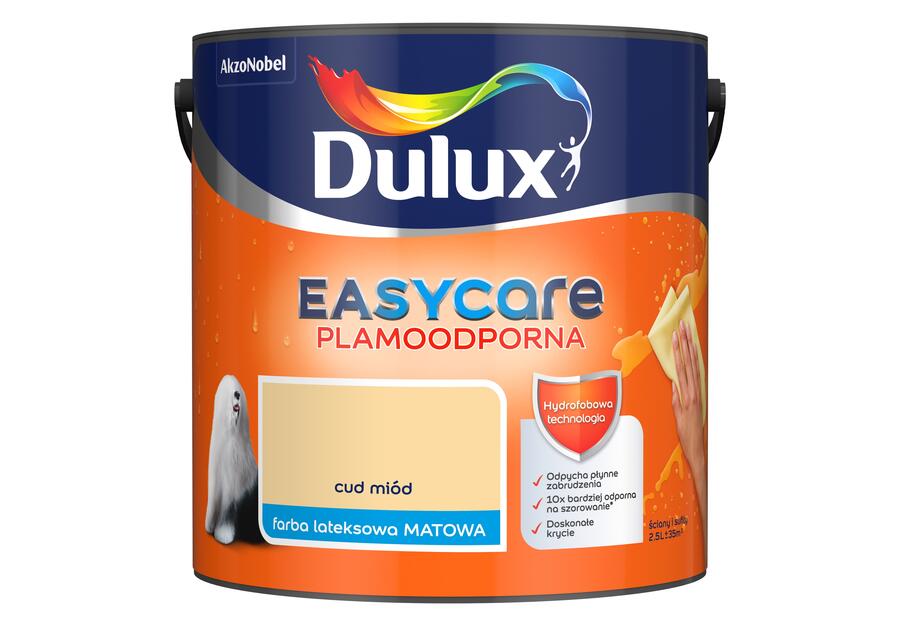 Zdjęcie: Farba do wnętrz EasyCare 2,5 L cud miód DULUX