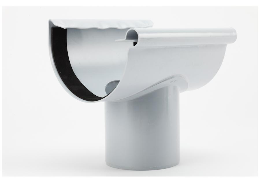 Zdjęcie: Odpływ przelotowy PVC 180 ciemnopopielaty GALECO