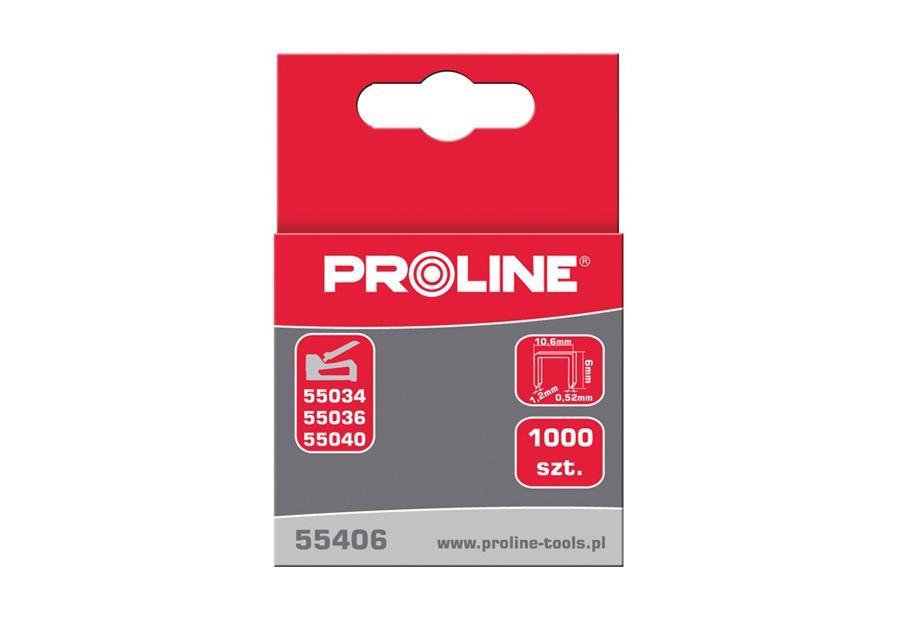 Zdjęcie: Zszywki 14 10,6x1,2 mm - 1000 szt. typ G PROLINE