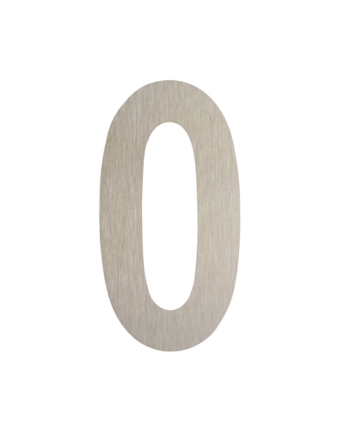Zdjęcie: Cyfra 0 samoprzylepna 50 mm inox METRO