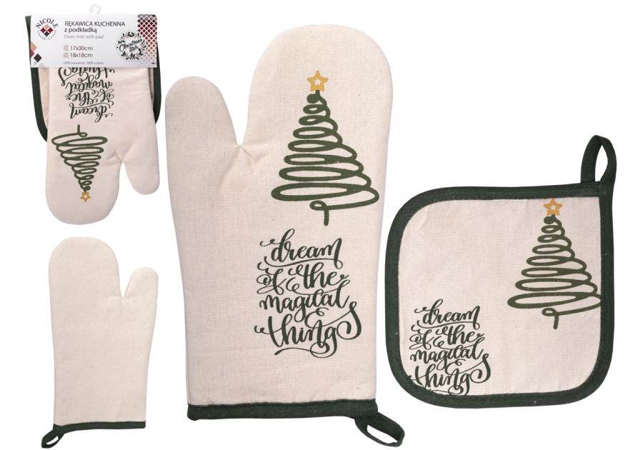 Zdjęcie: Rękawica kuchenna z podkładką Christmas Style 62365 RAVI