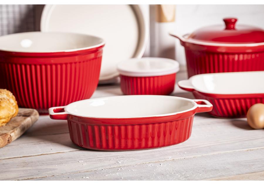 Zdjęcie: Naczynie ceramiczne do zapiekania Red Chilli 27x15x6 cm - 900 ml ALTOMDESIGN