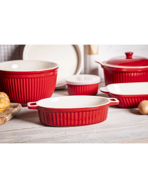 Zdjęcie: Naczynie ceramiczne do zapiekania Red Chilli 27x15x6 cm - 900 ml ALTOMDESIGN