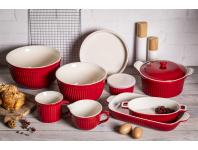 Zdjęcie: Naczynie ceramiczne do zapiekania Red Chilli 27x15x6 cm - 900 ml ALTOMDESIGN