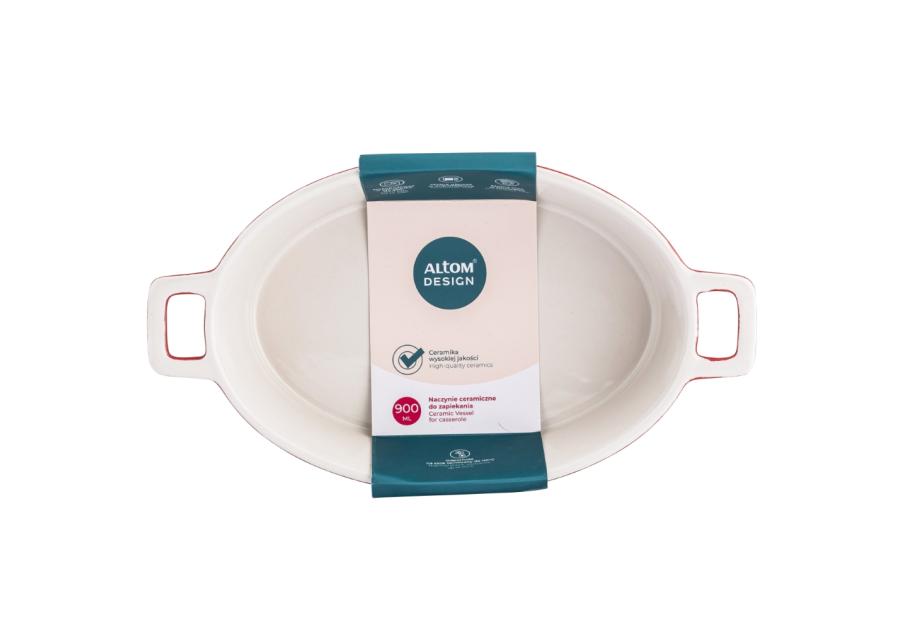 Zdjęcie: Naczynie ceramiczne do zapiekania Red Chilli 27x15x6 cm - 900 ml ALTOMDESIGN