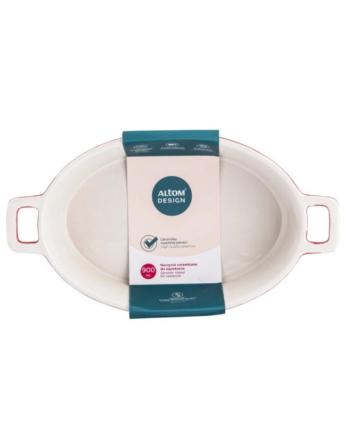 Zdjęcie: Naczynie ceramiczne do zapiekania Red Chilli 27x15x6 cm - 900 ml ALTOMDESIGN