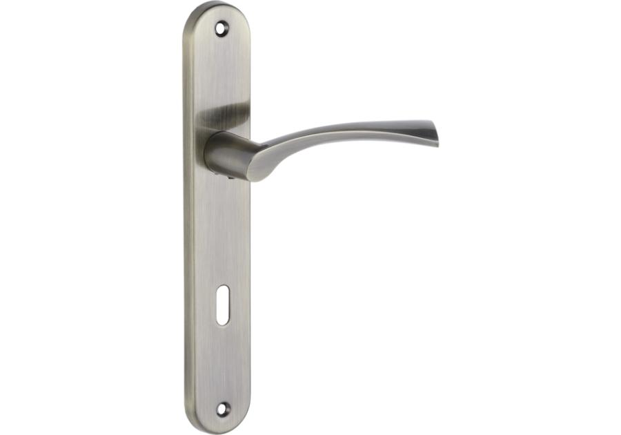 Zdjęcie: Klamka Noa na szyldzie długim na klucz KUCHINOX