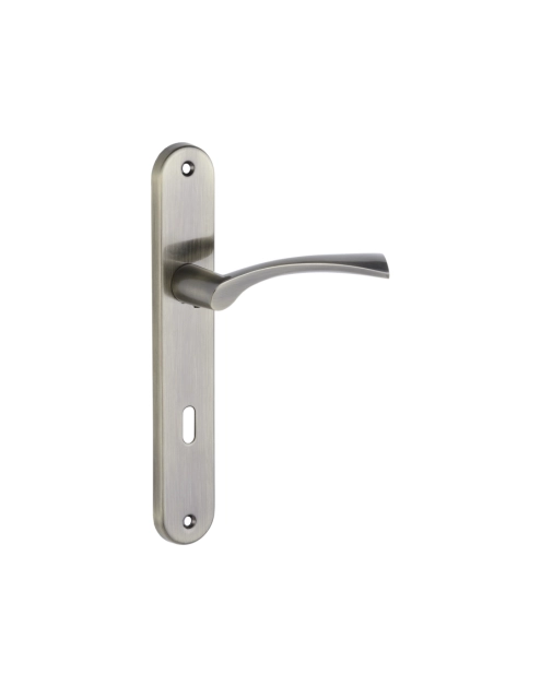 Zdjęcie: Klamka Noa na szyldzie długim na klucz KUCHINOX