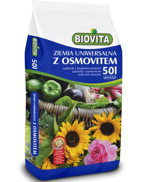 Zdjęcie: Ziemia uniwersalna z osmovitem 50 L BIOVITA