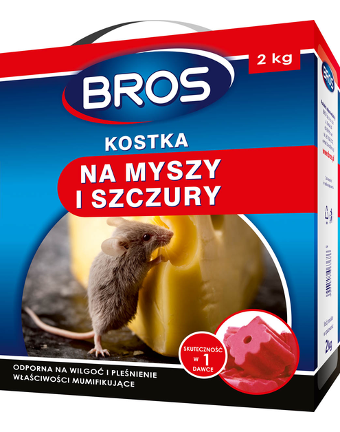 Zdjęcie: Kostka na myszy i szczury 2 kg BROS