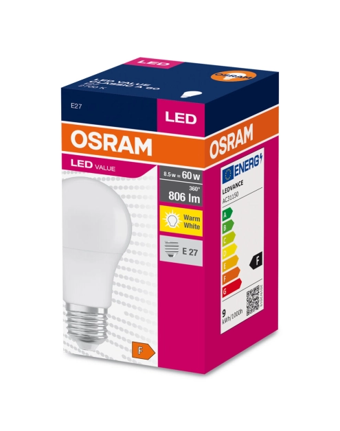 Zdjęcie: Lampa LED Value Classic A 60 FR 8 W 2700 K E27 OSRAM