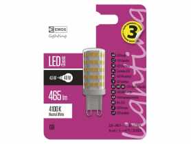 Żarówka LED Classic JC, G9, 4,5 W (40 W), 465 lm, neutralna biel EMOS