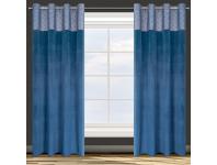 Zdjęcie: Zasłona gotowa D91 Agnes 140x250 cm granatowy EUROFIRANY