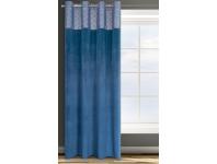 Zdjęcie: Zasłona gotowa D91 Agnes 140x250 cm granatowy EUROFIRANY