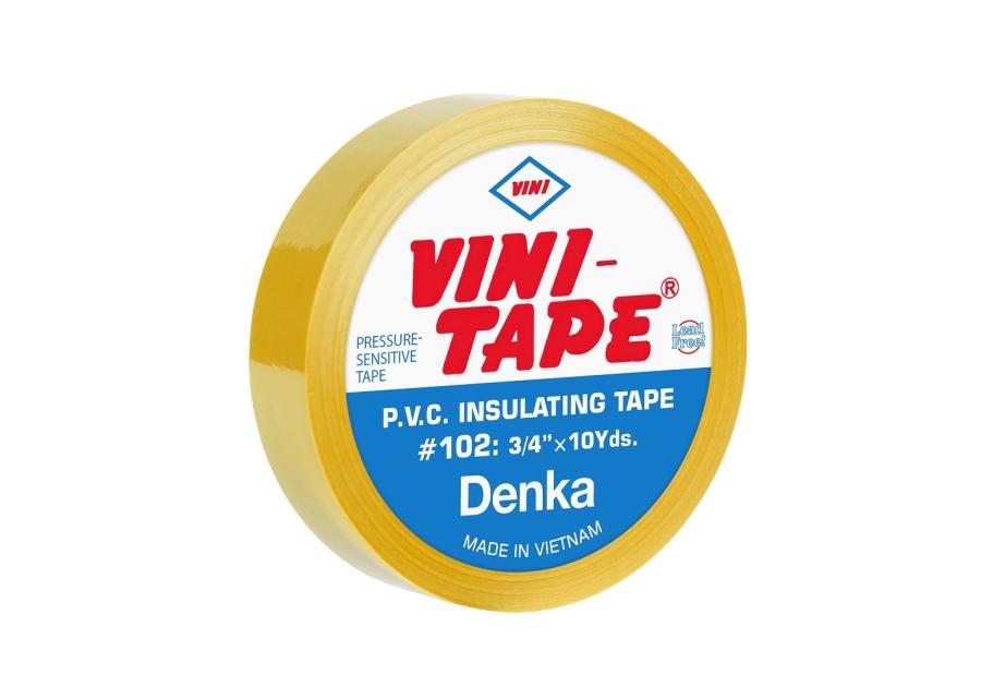 Zdjęcie: Taśma izolacyjna Vini-Japan 102 0.15x19x10 żółta VINI-TAPE