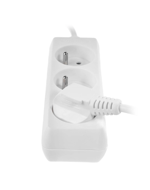 Zdjęcie: Przedłużacz stały z trzykrotnym gniazdem wtyczkowym PS-370/5,0 Eco biały PLASTROL