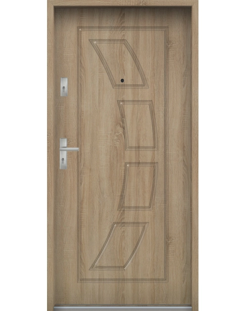 Zdjęcie: Drzwi wejściowe do mieszkań Bastion T-17 Sonoma 90 cm prawe OSP KR CENTER