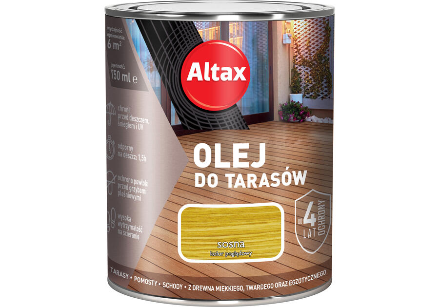 Zdjęcie: Olej do tarasu 0,75 L sosna ALTAX