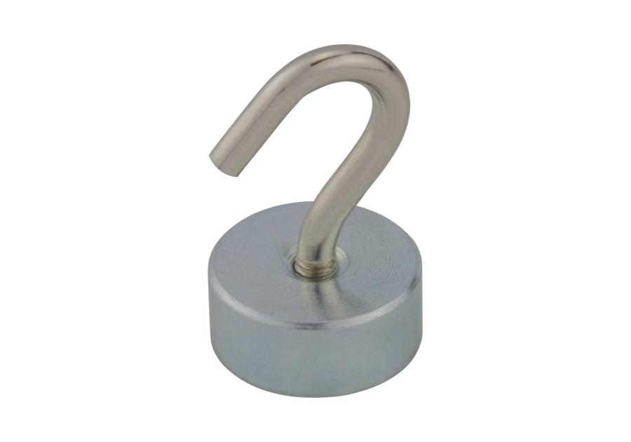 Zdjęcie: Magnes neodymowy okrągły z haczykiem M4 19x8 mm, 2 sztuki STAHL