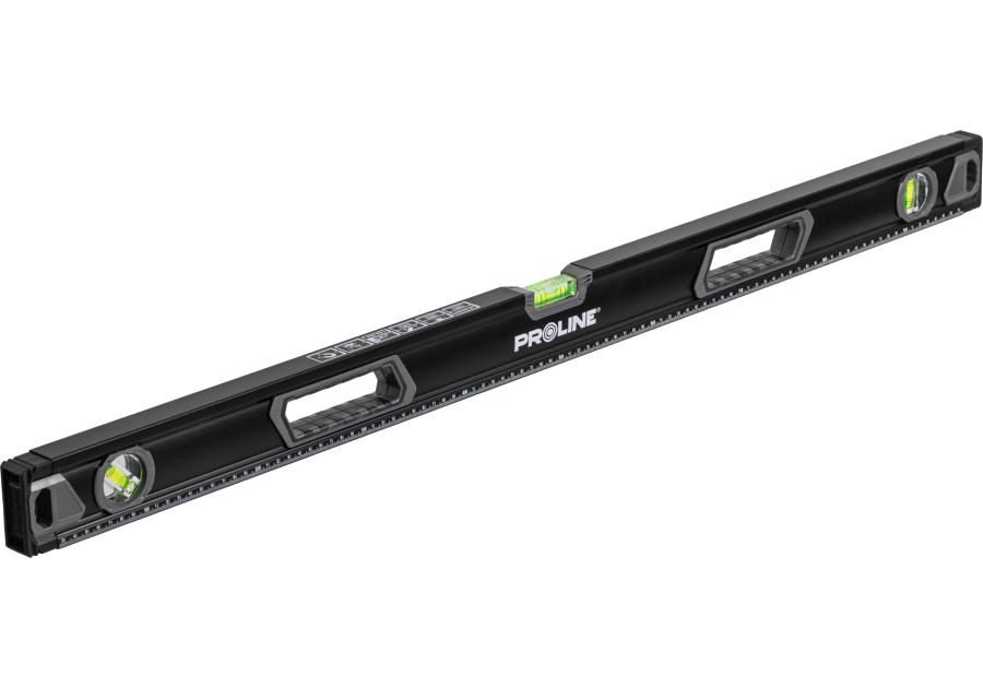 Zdjęcie: Poziomnica premium uchwyty, 3 libelki, frezowana, 0,5mm / 1m, poziomica, magnes 2%, 100 cm PROLINE