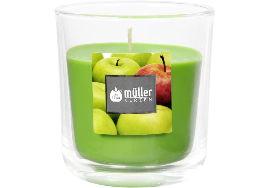 Zdjęcie: Świeca zapachowa w szkle 88x80 mm jabłko MUELLER