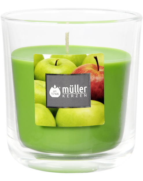 Zdjęcie: Świeca zapachowa w szkle 88x80 mm jabłko MUELLER