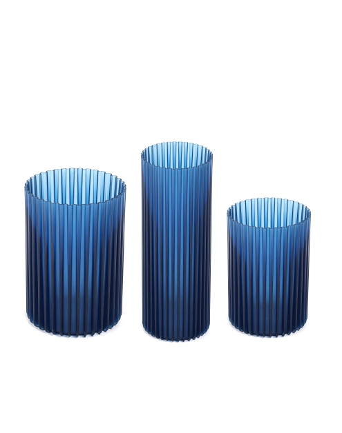 Zdjęcie: Zestaw wazonów Nemo, 3 sztuki, niebieski transparentny LAMELA