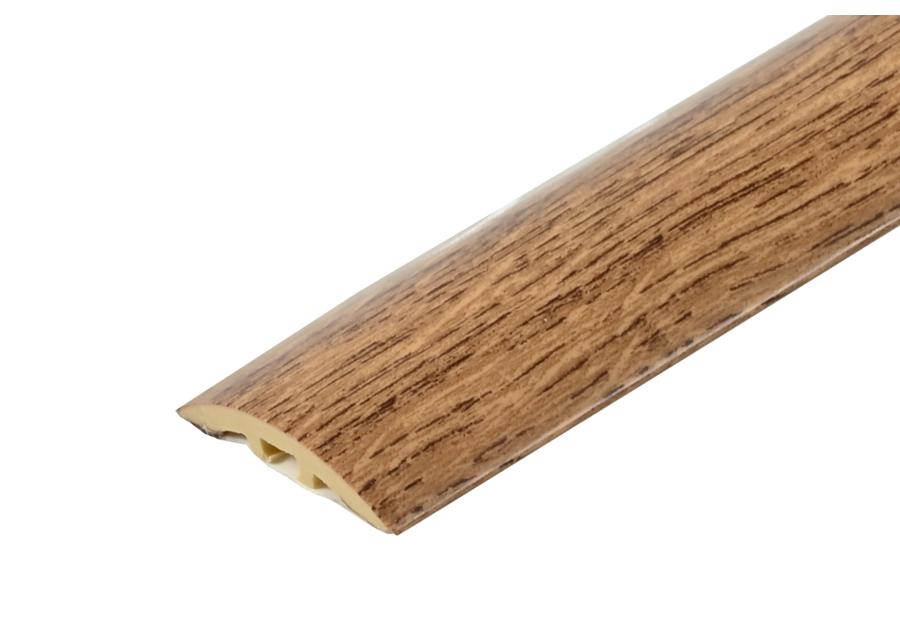 Zdjęcie: Kształtownik PVC wcisk wąski 30 mm 2w1 L= 1,80 m Dąb Palony okleina mat CEZAR