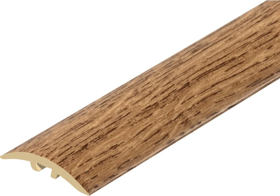 Zdjęcie: Kształtownik PVC wcisk wąski 30 mm 2w1 L= 1,80 m Dąb Palony okleina mat CEZAR