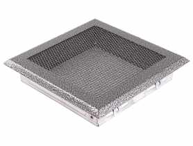 Kratka kominkowa wentylacyjna 16x16 cm stare srebro PARKANEX