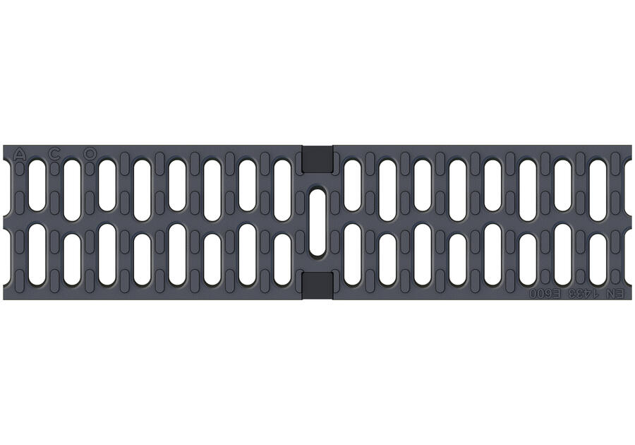 Zdjęcie: Ruszt z żeliwa w poprzeczne mostki 0,5m - E600 do systemu Multilinie V100 Deckline ACO