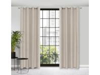 Zdjęcie: Zasłona gotowa Lidia 140x250 cm beżowy EUROFIRANY