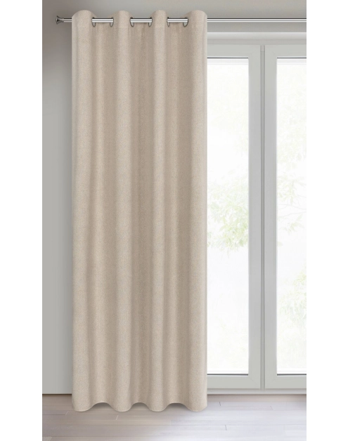 Zdjęcie: Zasłona gotowa Lidia 140x250 cm beżowy EUROFIRANY