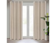 Zdjęcie: Zasłona gotowa Lidia 140x250 cm beżowy EUROFIRANY