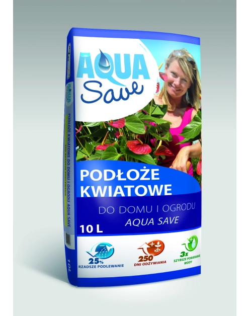 Zdjęcie: Podłoże kwiatowe do domu i ogrodu 10 L AQUA SAVE
