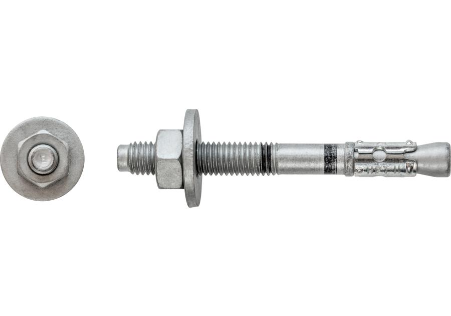 Zdjęcie: Kotwa opaskowa w płatkowej powłoce cynkowej z dużą podkładką R-HPTII-ZF 8x80 mm RAWLPLUG