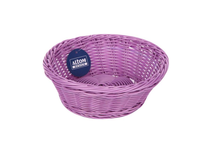 Zdjęcie: Koszyk okrągły 21x8 cm fiolet ALTOMDESIGN
