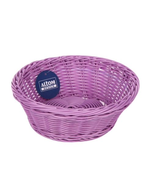 Zdjęcie: Koszyk okrągły 21x8 cm fiolet ALTOMDESIGN