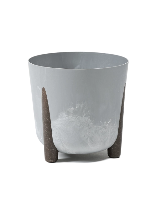 Zdjęcie: Donica okrągła Frida 210 mm Eco recycled, szary beton LAMELA