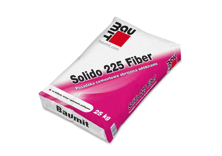 Zdjęcie: Posadzka cementowa zbrojona włóknami 10-100 mm Solido 225 Fiber 25 kg BAUMIT