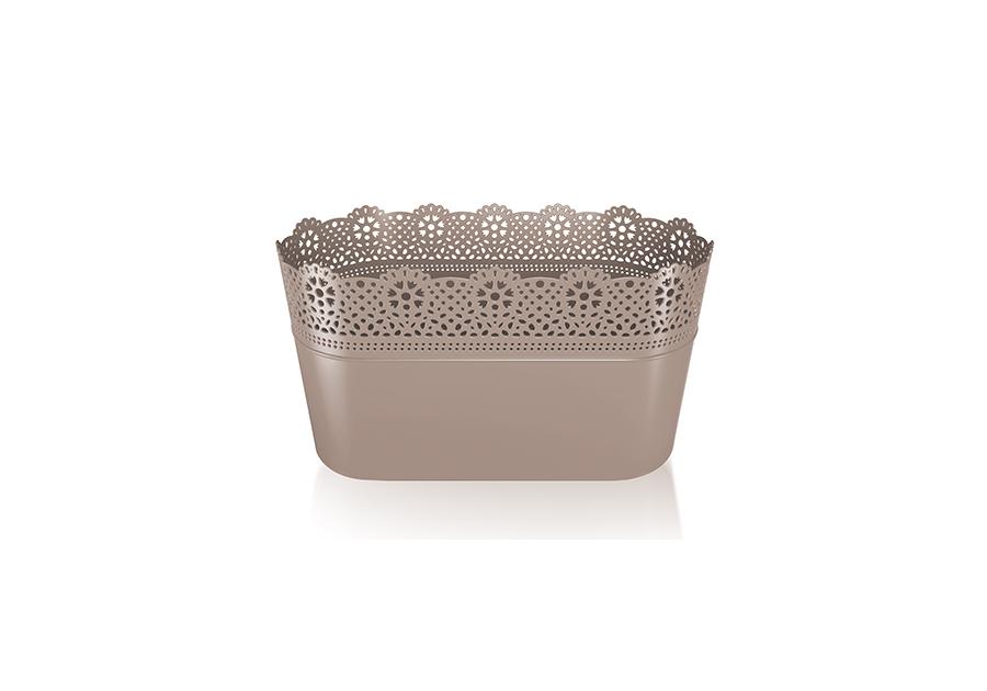 Zdjęcie: Doniczka  Lace mocca 28,5 cm PROSPERPLAST
