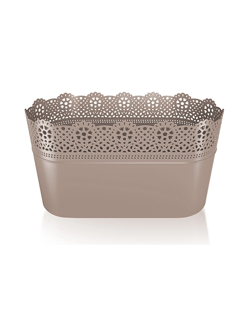 Zdjęcie: Doniczka  Lace mocca 28,5 cm PROSPERPLAST