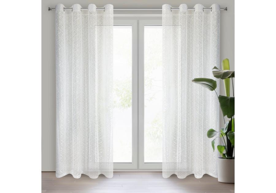 Zdjęcie: Firana gotowa Amanda 140x250 cm kremowy EUROFIRANY