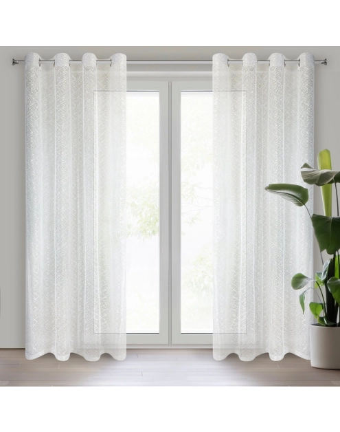 Zdjęcie: Firana gotowa Amanda 140x250 cm kremowy EUROFIRANY