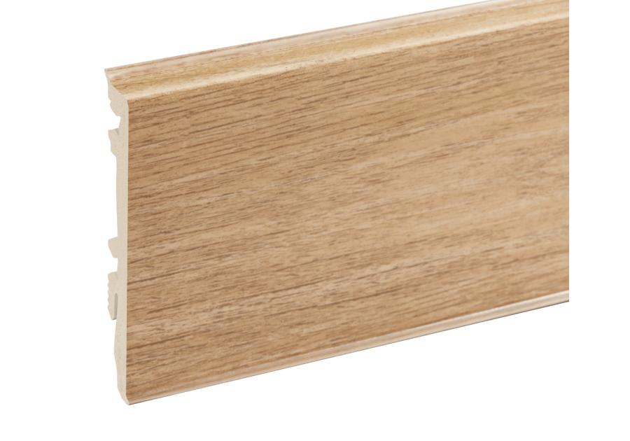 Zdjęcie: Listwa przypodłogowa PVC Masterline 1,3x8 cm, 2,2 m Tobacco Mat CEZAR