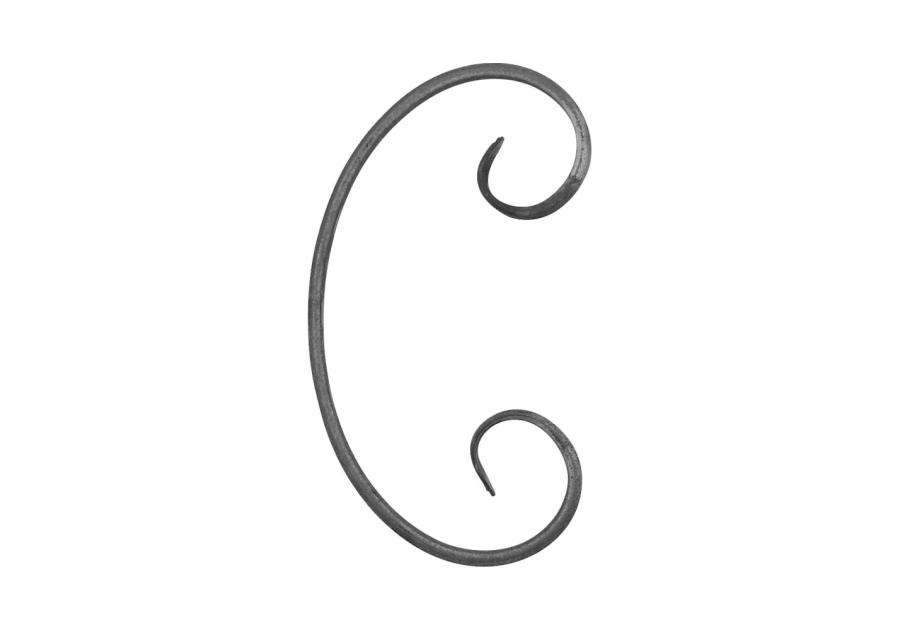 Zdjęcie: Motyw z płaskownika C 12x6 mm 220x120 mm METRO