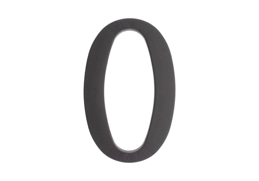 Zdjęcie: Cyfra 0 plastikowa czarna 180 mm METRO